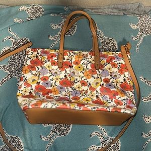 Tory Burch Kerrington Blossom Ditsy Crossbody Tote EUC